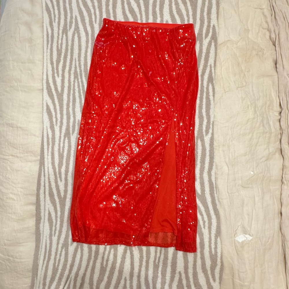 Women's Sequin A-Line Midi Skirt